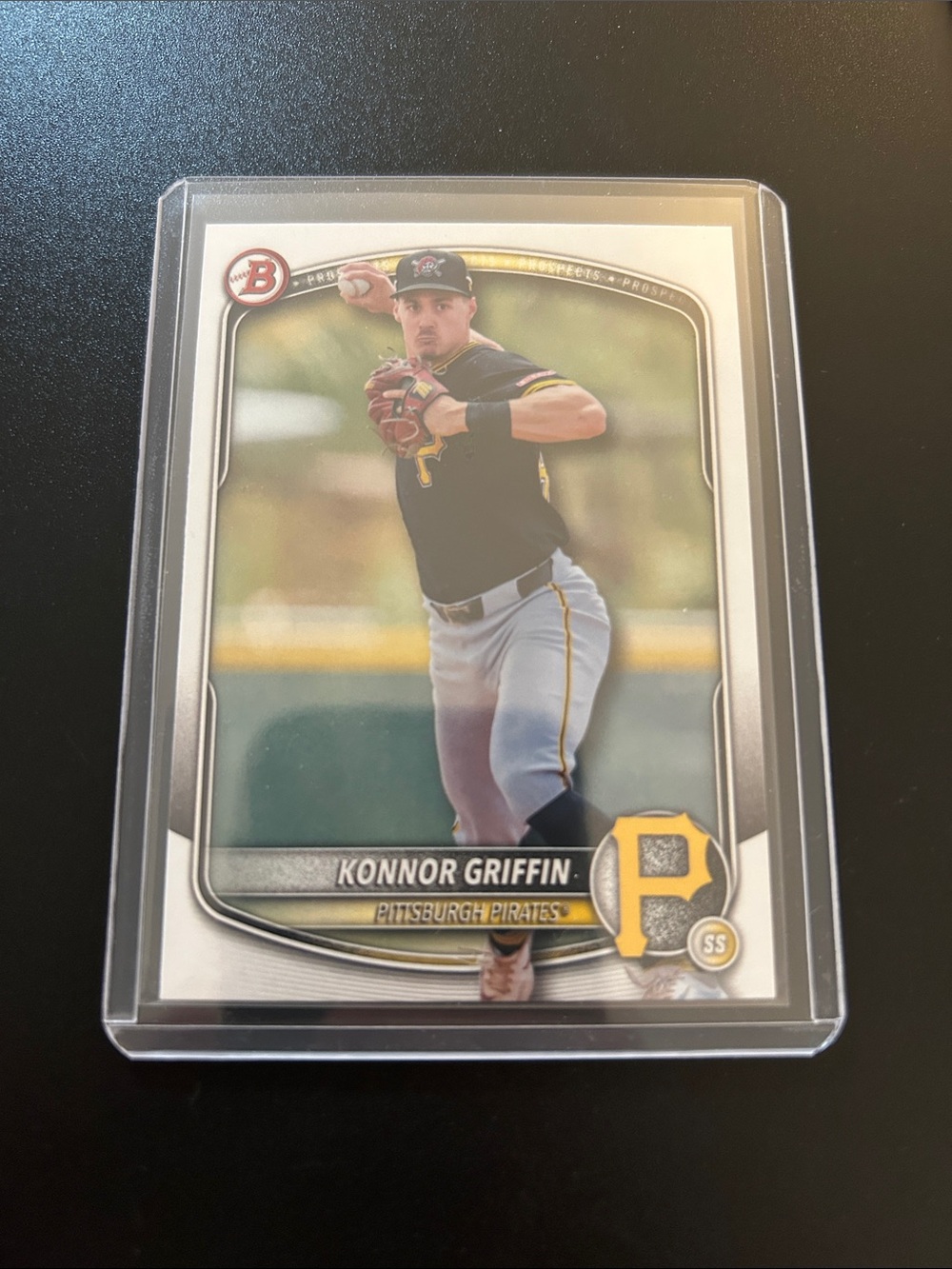 Topps Pittsburgh Pirates Black and Gold Konnor Griffin Baseball Card